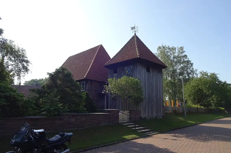 Kyrkan i Ahnsbeck, en by i Landkreis Celle i Niedersachsen