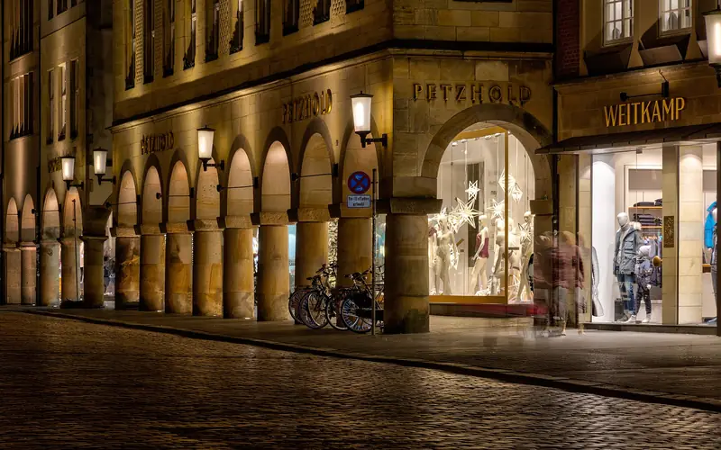 Prinzipalmarkt i Münster i Nordrhein-Westfalen
