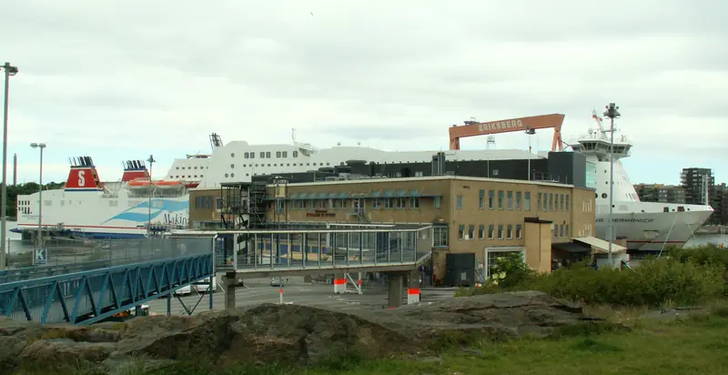 Stena Germanica vid Tysklandsterminalen i Göteborg. Arkivfoto från 2012