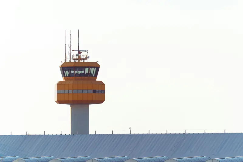Flygledningstornet på Hamburgs flygplats