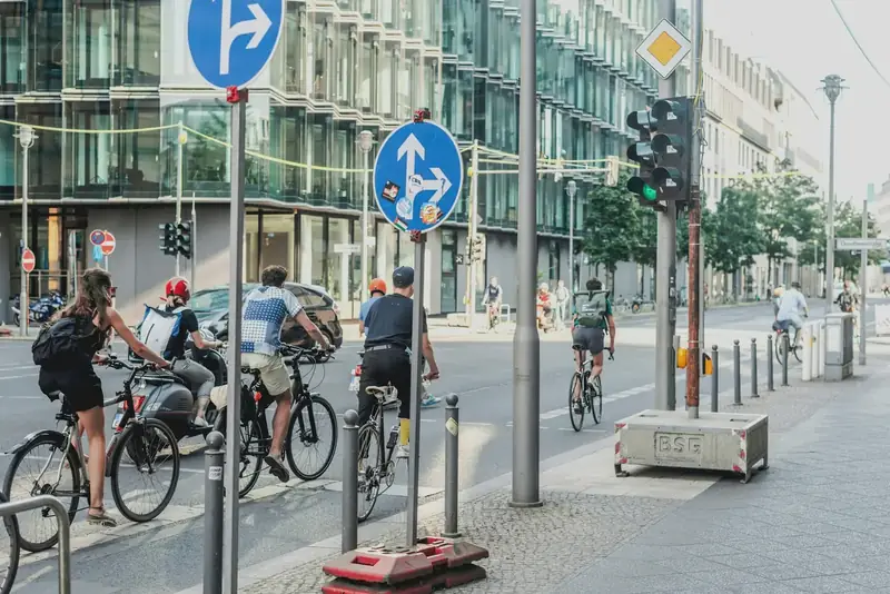 Cyklister i Berlin