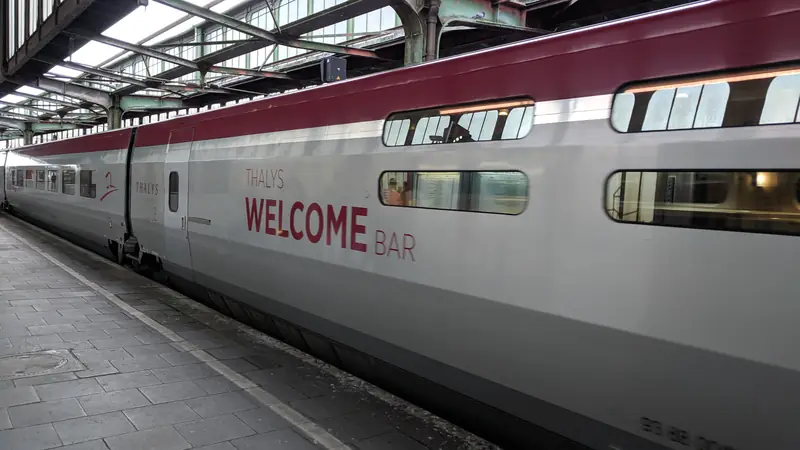 Thalys-tåg i Duisburg. Arkivfoto från 2019