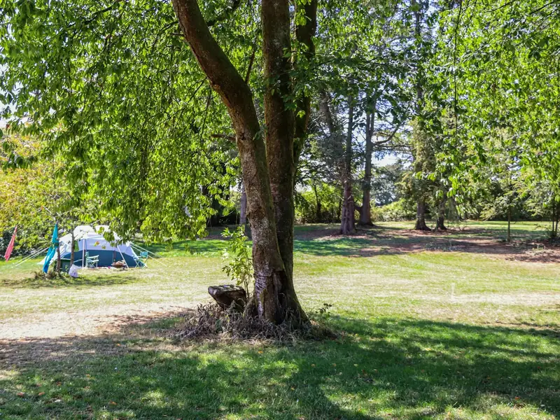 tält på en campingplats