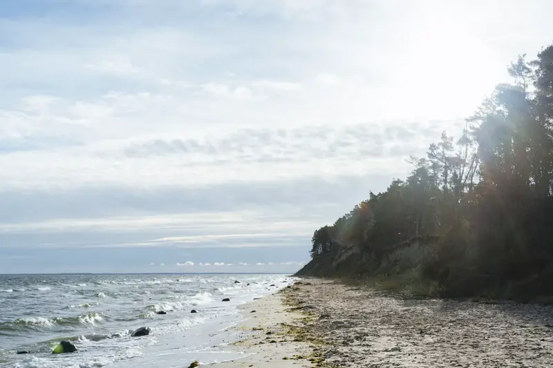 Strand vid Gelbes Ufer på Rügen